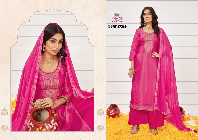 Pratiksha By Panch Ratna Sequence Organza Silk Designer Salwar Kameez Wholesale Online
